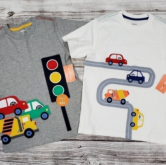 Transportation Vehicles T-Shirts Back To School Gymboree NWT